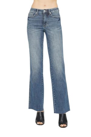 Vensora Full Size Straight Fit Denim Jeans